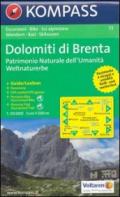 Carta escursionistica n. 73. Trentino, Veneto. Gruppo di Brenta 1:50.000