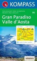 Carta escursionistica n. 86. Svizzera, Alpi occidentali. Gran Paradiso, Valle d'Aosta 1:50.000