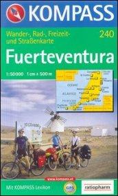 Carta escursionistica n. 240. Spagna. Isole Canarie. Fuerteventura 1:50.000. Adatto a GPS. DVD-ROM. Digital map