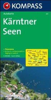 Carta panoramica n. 337. Laghi della Carinzia-Kämtner Seen 1:50.000. Con carta stradale. Ediz. bilingue