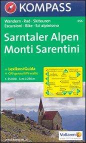 Carta escursionistica n. 056. Monti Sarentini 1:25.000. Adatto a GPS. DVD-ROM. Digital map