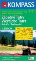 Carta escursionistica n. 2131. Repubblica Slovacca. Tatra ovest-Westliche Tatra-Zàpadnè Tatry 1:25.000. Adatto a GPS. DVD-ROM. Digital map