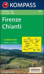 Carta escursionistica n. 660. Toscana, Umbria, Abruzzi. Firenze, Chianti 1:50.000