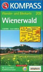 Carta escursionistica n. 209. Austria. Ad est delle Alpi. Vienna, Stiria... Wienerwald 1:50.000. Adatto a GPS. DVD-ROM digital map