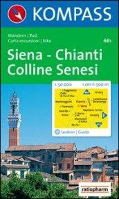 Carta escursionistica n. 661. Toscana, Umbria, Abruzzi. Siena, Chianti, Colline Senesi 1:50.000