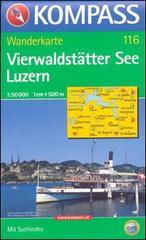 Carta escursionistica n. 116. Svizzera, Alpi occidentale. Vierwaldstätter See, Luzern 1:50.000. Adatto a GPS. DVD-ROM. Digital map