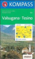 Carta escursionistica n. 621. Trentino, Veneto. Valsugana, Tesino 1:25000. Adatto a GPS. Digital map. DVD-ROM