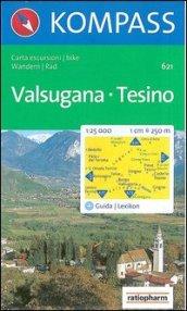 Carta escursionistica n. 621. Trentino, Veneto. Valsugana, Tesino 1:25000. Adatto a GPS. Digital map. DVD-ROM