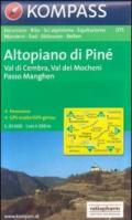 Carta escursionistica n. 075. Trentino, Veneto. Altopiano di Piné, val dei Mocheni 1:35.000