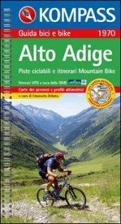 Guida bici e bike n. 1970. Piste ciclabili & MTB in Alto Adige 1:50.000