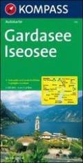 Carta automobilistica n. 335. Lago di Garda, Lago di Iseo-Gardasee, Iseosee 1:125.000 (carta provinciale)