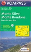 Carta escursionistica n. 687. Trentino, Veneto. Monte Stivo, Monte Bo ndone, Rovereto, Mori, Arco 1:25.000. Adatto a GPS. Digital map. DVD-ROM