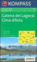 Carta escursionistica n. 626. Trentino, Veneto. Catena dei Lagorai, Cima d'Asta 1:25.000. Adatto a GPS. Digital map. DVD-ROM