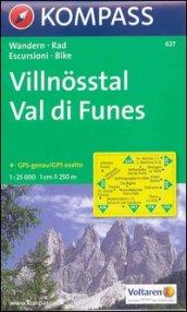 Carta escursionistica n. 627. Val di Funes 1:25.000. Adatto a GPS. DVD-ROM. Digital map