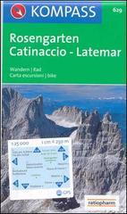 Carta escursionistica n. 629. Catinaccio, Latemar 1:25.000. Adatto a GPS. DVD-ROM. Digital map