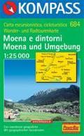 Carta escursionistica n. 684. Trentino, Veneto. Moena e dintorni 1:25.000. Digital map. DVD-ROM