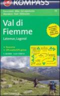 Trentino, Veneto. Val di Fiemme, Latemar, Lagorai 1:50000