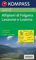 Carta escursionistica n. 631. Trentino, Veneto. Altipiani di Folgaria, Lavarone e Luserna 1:25.000. Adatto a GPS. DVD-ROM. Digital map