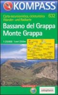 Carta escursionistica n. 632. Trentino, Veneto. Bassano del Grappa, monte Grappa 1:25.000. Adatto a GPS. Digital map. DVD-ROM