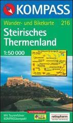 Carta escursionistica n. 216. Austria. Ad est delle Alpi. Vienna, Stiria... Steirisches Thermenland 1:50.000. Adatto a GPS. DVD-ROM digital map