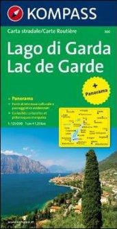 Carta panoramica n. 360. Lago di Garda-Gardasee 1:50.000. Con carta stradale. Ediz. bilingue