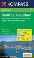 Carta escursionistica n. 691. Lago di Garda. Monte Baldo Nord, Altopiani di Brentonico, Malcesine, Nago 1:25000. Adatto a GPS. DVD-ROM. Digital map