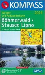 Carta escursionistica n. 2024. Repubblica Ceca. Böhmerwald/Stausee Lipno 1:50.000. Adatto a GPS. DVD-ROM digital map