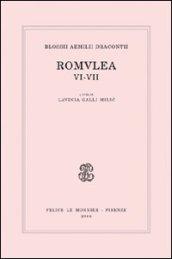 Blossii Aemilii Dracontii. Romulea VI-VII