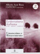 Letteratura italiana. Testi autori contesti. Per le Scuole superiori. Con espansione online: 2