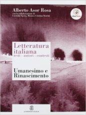 Letteratura italiana. Testi autori contesti. Per le Scuole superiori. Con espansione online: 2