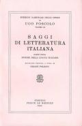 Opere. Vol. 11\1: Saggi di letteratura italiana.