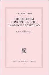 Heroidum epistula XIII. Laodamia Protesilao