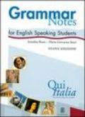 Qui Italia. Grammar notes for English Speaking Students