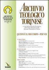 Archivio Teologico Torinese (2011) vol.1