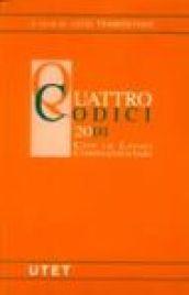 Quattro codici 2001. Con le leggi complementari