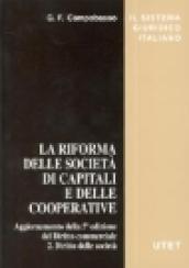 La riforma delle società di capitali e delle cooperative