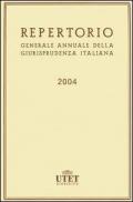 Repertorio generale annuale della giurisprudenza italiana (2004)