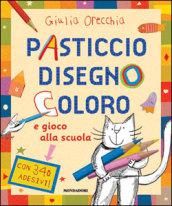 Pasticcio, disegno, coloro e gioco alla scuola