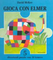 Gioca con Elmer. Libro puzzle