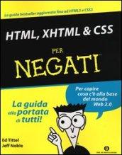 HTML, XHTML & CSS per negati