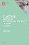 Simposio-Apologia di Socrate-Critone-Fedone. Testo greco a fronte