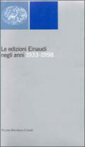 Le edizioni Einaudi negli anni 1933-1998