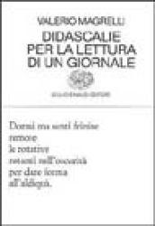 Didascalie per la lettura di un giornale