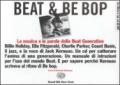 Beat & Be bop. Jack Kerouac, la musica e le parole della Beat Generation. Con CD audio