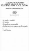 Duetto per voce sola. Versi dell'immedesimazione