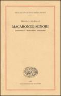 Macaronee minori. Zanitonella, Moscheide, Epigrammi