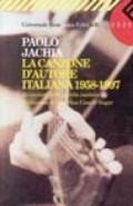 La canzone d'autore italiana (1958-1997). Avventure della parola cantata