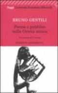 Poesia e pubblico nella Grecia antica da Omero al V secolo