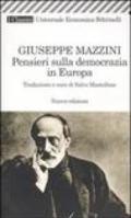 Pensieri sulla democrazia in Europa