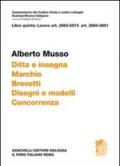 Commentario del Codice civile Scialoja-Branca. Art. 2563-2574 e art. 2584-2601. Ditta e insegna. Marchio. Brevetti. Disegni e modelli. Concorrenza